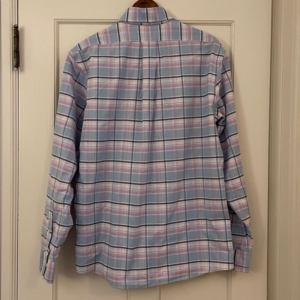 Brooks Brothers Regent Fit Plaid Button Up Pastel | Men’s Size L - Picture 3 of 6